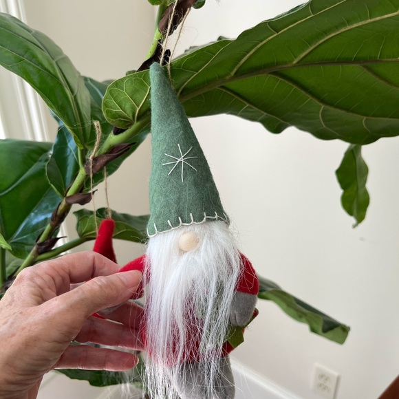 Christmas Holiday Gnome Tree ornament,   - Red and Green - Picture 3 of 6